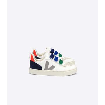 Veja V-10 CHROMEFREE Kids' Shoes White/Blue | NZ 742NWY